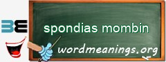 WordMeaning blackboard for spondias mombin